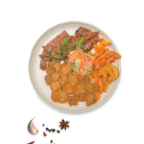 Briggs cat menu Beef Brisket Platter